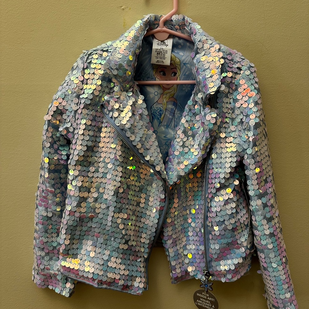 New With Tag Disney Sequined Elsa Jacket